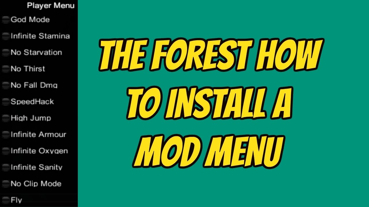 the forest mod menu